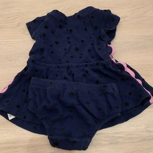Splendid Navy blue dress with bloomers
